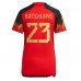Belgia Michy Batshuayi #23 Hjemmedrakt Dame VM 2022 Kortermet